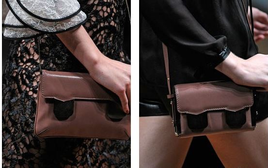 женская сумка коричневая с черным